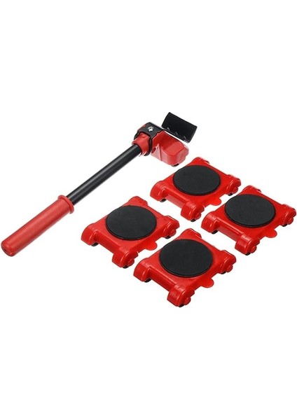 Araçlar 5 Adet/takım Mobilya Kaldırıcı Ağır Hizmet Mobilya Taşıyıcı Taşıma Taşıma Sistemi 4 Hareket Silindiri 1 Tekerlek Çubuğu Kaldırma El Aleti Seti