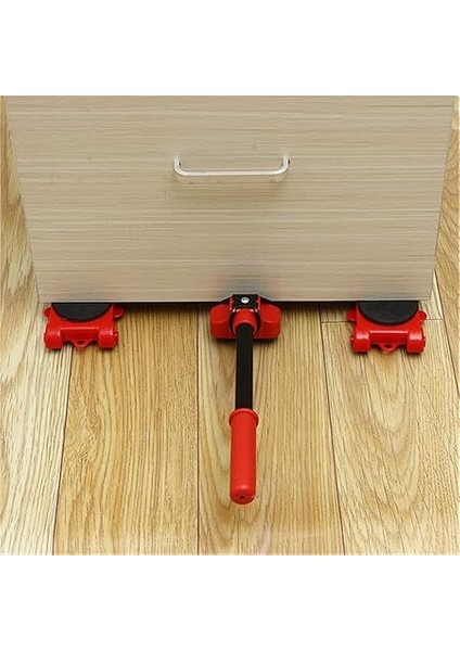 Araçlar 5 Adet/takım Mobilya Kaldırıcı Ağır Hizmet Mobilya Taşıyıcı Taşıma Taşıma Sistemi 4 Hareket Silindiri 1 Tekerlek Çubuğu Kaldırma El Aleti Seti modelleri