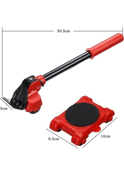 Araçlar 5 Adet/takım Mobilya Kaldırıcı Ağır Hizmet Mobilya Taşıyıcı Taşıma Taşıma Sistemi 4 Hareket Silindiri 1 Tekerlek Çubuğu Kaldırma El Aleti Seti indirimleri