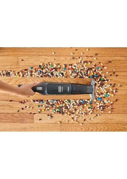 + Decker 12V 1,5 Ah Slim Şarjlı El Süpürgesi, Koyu Titanyum fırsatları