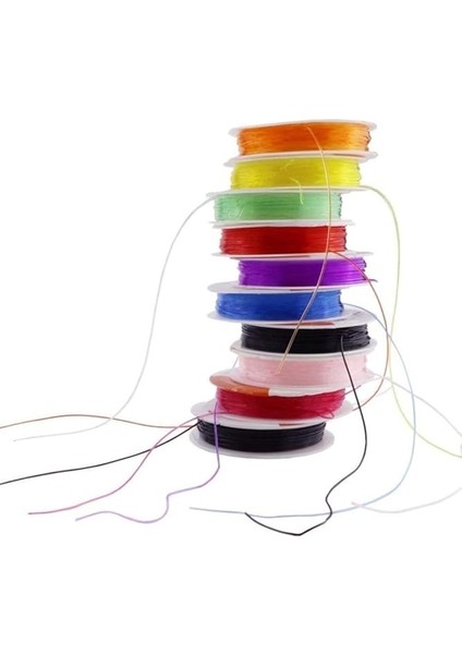 10 Adet Renkli 1 mm Esnek Silikon El Işi Takı Aksesuar Misinası fiyatları