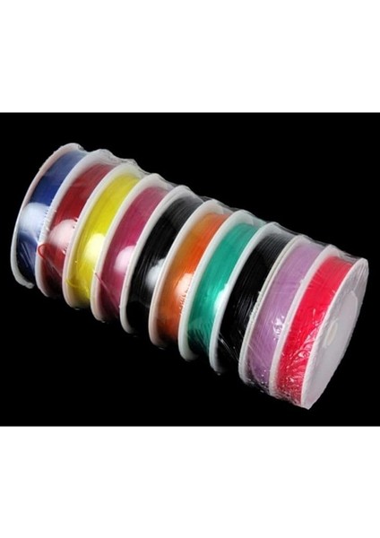 10 Adet Renkli 1 mm Esnek Silikon El Işi Takı Aksesuar Misinası modelleri