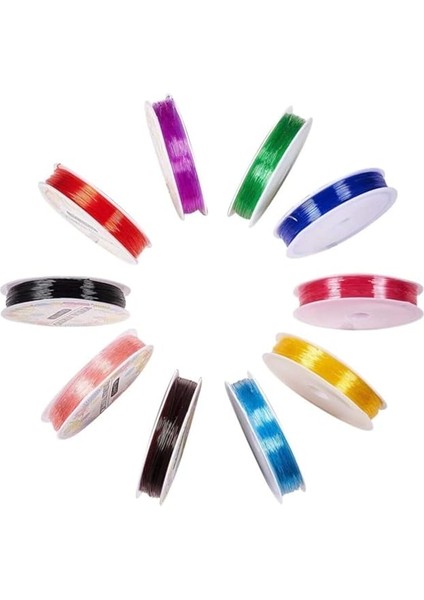 10 Adet Renkli 1 mm Esnek Silikon El Işi Takı Aksesuar Misinası fırsatları