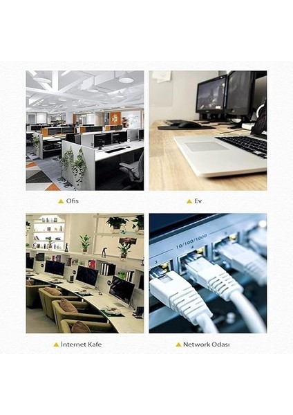 Cat6 Ethernet Kablosu, 20 Metre, Siyah fiyatları