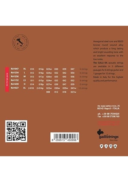 Strings RA1152 Light Special Akustik Gitar Teli, Akustik Gitar Tel fiyatları