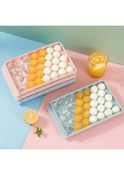 Home Pratik ve Şık 33'lü Küre Yuvarlak Buz Kalıbı - Küre Buzluk 33'lü | Buz Içecek Topu | Buz Lolipop Kalıbı [asorti] fiyatları