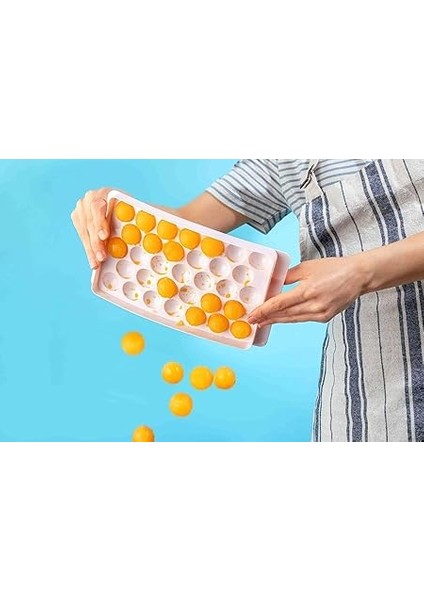 Home Pratik ve Şık 33'lü Küre Yuvarlak Buz Kalıbı - Küre Buzluk 33'lü | Buz Içecek Topu | Buz Lolipop Kalıbı [asorti] indirimleri