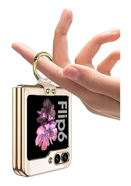 Z Flip 6 Kılıf Zore Yüzüklü Kıpta Kapak-Mavi fırsatları