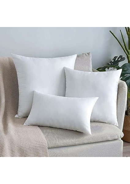 Home 2 Adet Premium Kare Kırlent Iç Yastık 1.kalite Elyaf Dolgulu Oyuncu Koltuk Yastığı (2 Adet, 50X50) fırsatları