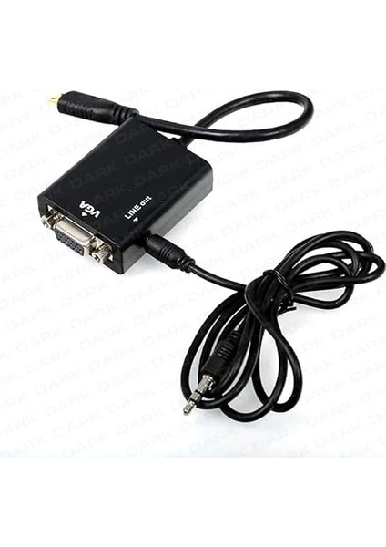 Dk Hd Ahdmınıxvga Mini HDMI To VGA ve Ses Aktif Dijital-Analog Dönüştürücü fiyatları