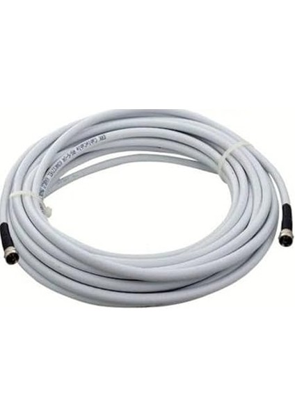 20 Metre Rg6/u4 Full Hd 3D 4K Anten Tv Çanak Uydu Lnb Kablosu (F Konnektör Takılı Hazır) (20)