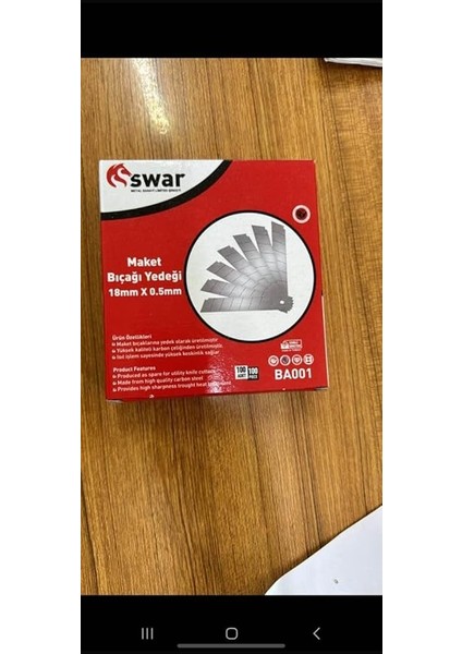 Maket Bıçağı Yedeği, 18 mm x 0,5 Mm, Karbon Çelik, Ultra Keskin, Dayanıklı Uç, 7 Kırımlı, Endüstriyel Kesici Bıçak, Yedek Parça, Ince Detay Kesim (Standart, Adet, 10) fiyatları