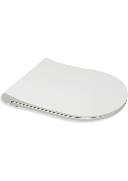 Bagno | Klozet Kapağı ve Wc Oturağı, Otomatik Kapanma Otomatiği Ile, Ab'de Üretilmiştir, Antibakteriyel, D Şeklinde Klozet Kapağı, Çıkarılabilir, Duroplast Wc Gözlüğü, Yumuşak Kapanma, Beyaz | Thın