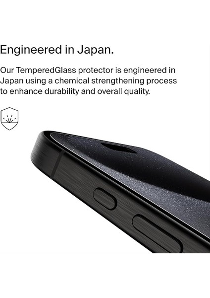 Screenforce Temperedglass Işlenmiş Ekran Koruyucu iPhone 15 Pro Max Için - Ince ve Çizilmeye Dayanıklı - Kabarcıksız Uygulama Için Kolay Hizalama Tepsisi Içerir modelleri