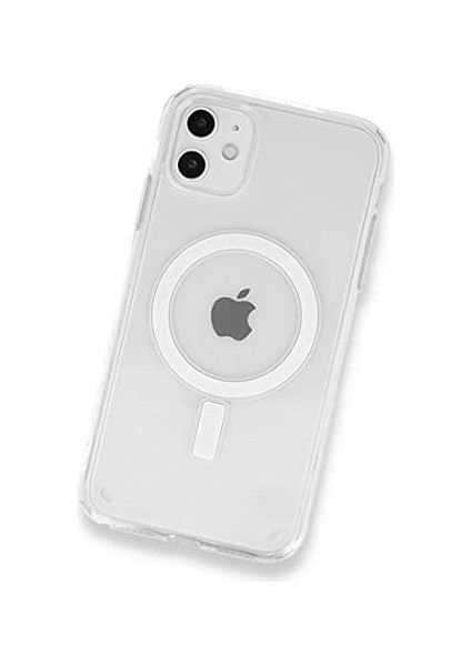 Trend iPhone 13 Için Magsafe Kablosuz Şarj Özellikli Çok Şık Kristal Şeffaf Kılıf Telefonunuzu Tam Korur modelleri