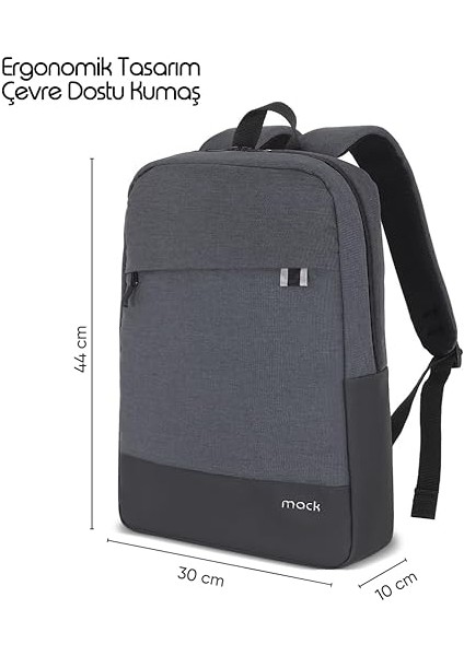 Unicity Eco MCE-1103 Çevre Dostu Laptop Sırt Çantası, Macbook Çantası, MacBook Air/pro ile Uyumlu Sırt Çantası, Erkek Kadın Bilgisayar Çantası, Siyah fiyatları