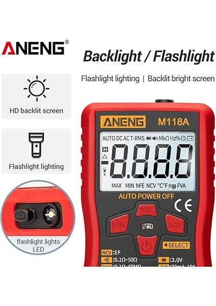 Otomatik Değişen Dijital Multimetre Yüksek Hassasiyetli Trms 6000 Gerilim Akımı Ohm Kapasite Diyot Çoklu Test Cihazı Sayar fırsatları