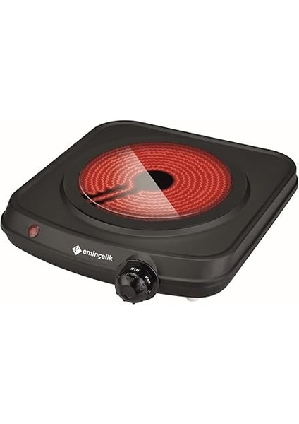 Ec-Sü Vcb 01 1200 W Set Üstü Tek Gözlü Seramik Camlı Siyah Gövdeli Elektrikli Ocak fiyatları