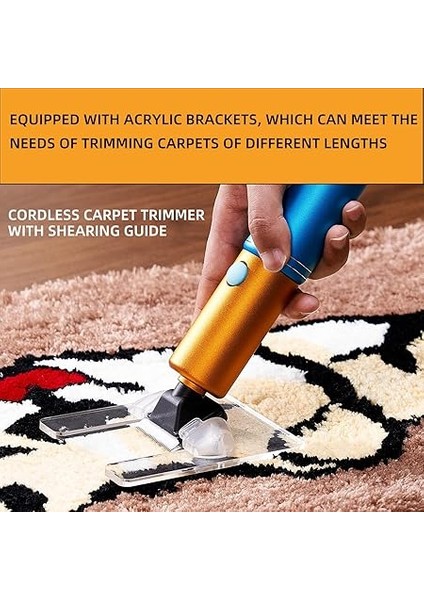 Halı Tafting Tabancası Seti ve Yeni Akülü Halı Düzeltici, 2'si 1 Arada Kesilmiş Kazık ve Döngü Kazık, 12000 Dev/dak, Yüksek Hızlı Halı Dokuma Için Ev Kendin Yap Aletleri modelleri