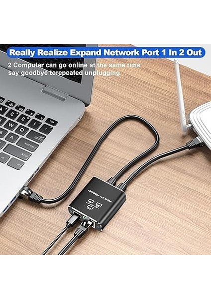 1 Gigabit Ethernet Anahtarı 2 Bağlantı Noktalı 1000MBPS, RJ45 1 Ila 2 Ethernet Splitter, RJ45 Lan Ağ Anahtarı 1-2 Gigabit Ağ Bölücü, Bilgisayar, Hub, Anahtar, Yönlendirici ZR861 indirimleri