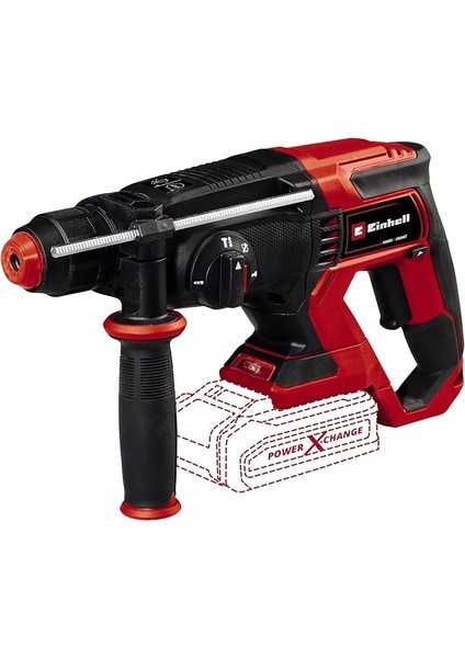 Akülü Darbeli Matkap Te-Hd 18/20 Li-Solo Power X-Change (18 V, 1,8 J, Betonda 20 mm Delme Kapasitesi, 4.750 Dev/dak, Maks. Strok Hızı, Sds Plus, Aküsüz)