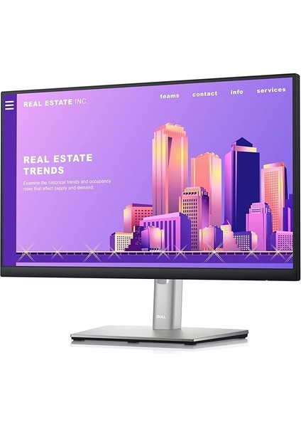 Monitör 21,5 Inç, 1920 x 1080 Fhd 60 Hz, 5 Ms, IPS Yansıma Önleyici, 16:9, Hdmı, Displayport Siyah, P2222H