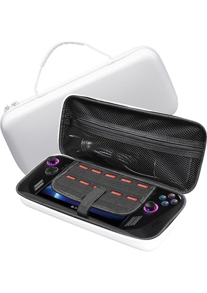 Asus Rog Ally x Için Kılıf, [çizilmez] Sert Koruyucu Kılıf Elde Taşıma Saklama Çantası, Asus Rog Ally x Için Case-Beyaz