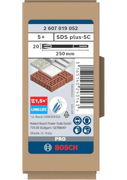 Professional Accessories Pro, Yassı Keski Long Life Sds-Plus (5 Adet) fiyatları