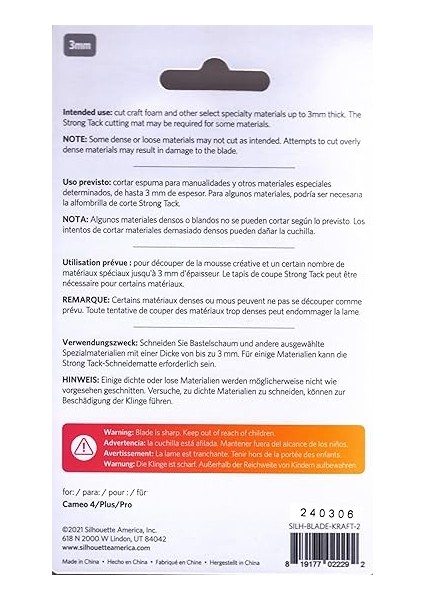 3 mm Güçlü Bıçak Ağzı Sadece Cameo 4 Için fiyatları