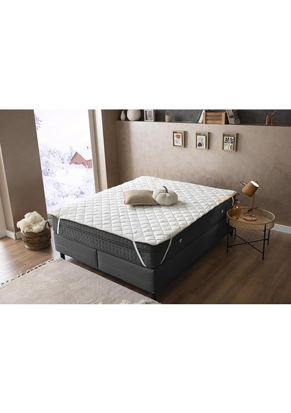 Doğal Yün Yatak Koruyucu Alez 160X200 cm