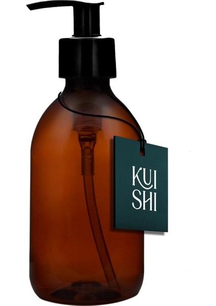 Pompa Dispenseri ile Kahverengi Amber Plastik Şişeler [250ML x 1], Bpa Içermeyen Plastik Pompa Şişeleri, El Yıkama, Losyonlar, Dezenfektanı, Şampuan, Saç Kremi, Duş Jeli Için Boş Pompa Dağıtıcı