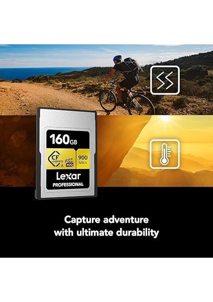 160GB Profesyonel Cfexpress Tip A Altın Serisi Hafıza Kartı, 900MB/S'YE Kadar Okuma, Sinema Kalitesi 8k Video, Dereceli Vpg 400 (LCAGOLD160G-RNENG) indirimleri