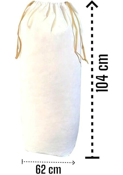 Room Beyaz Büzgülü Hurç Xxlarge 104X62 cm - Taşınma Çantası - Yorgan Yastık Çamaşır Saklama Torbası fiyatları