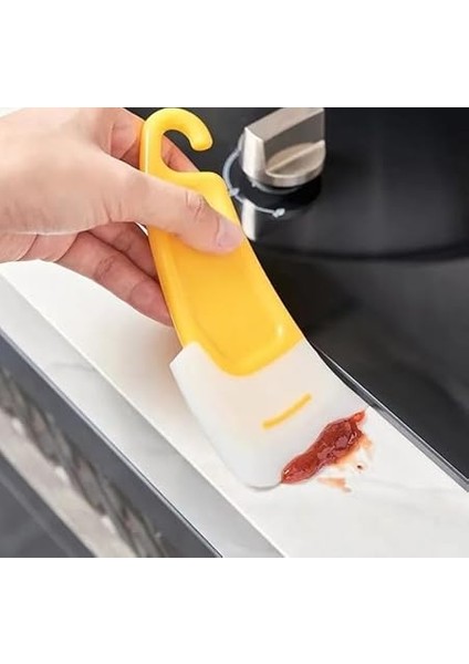 Tava Kazıyıcı Spatula, Mutfak Temizleme Aparatı, Yağ ve Yemek Artığı Temizleyici fırsatları