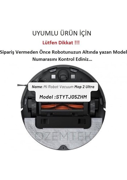 Robot Vacuum Mop 2 Ultra (STYTJ05ZHM Uyumlu) Yedek Parça Seti-Mi Robot Vacuum Mop 2 ULTRA(STYTJ05ZHM) Uyumlu Hepa Filtre,fırça Yenileme Yedek Seti-Siyah 5 Parça fiyatları