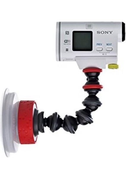 JB01329-BWW Vantuz ve Gorillapod Kol (Gopro/aksiyon Video Kameraları Için, Aksiyon Kamerası Için Vantuz Tutucu, Kolay Kurulum Için Hızlı Twist-Lock Siyah indirimleri