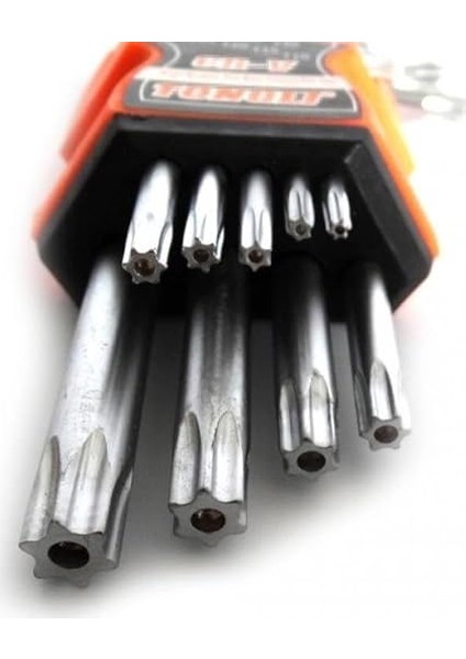 Parça Tork Alyan Anahtar Seti (Uzun Boylu Allen Set) Dokuz Pcs Çelik modelleri