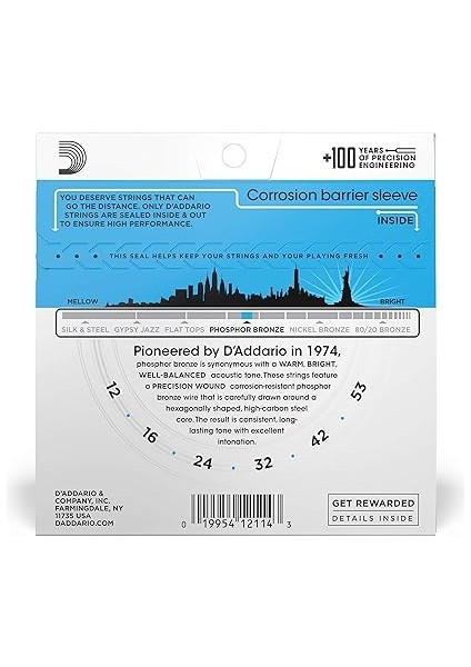 EJ16 Akustik Gitar Tel Seti, Phosphor-Bronze, Light Gau fiyatları