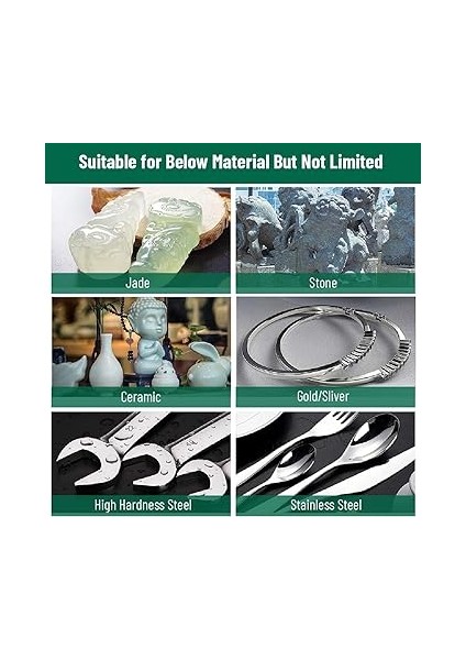 Oyma Seti Elmas Çapak Uçları, 20PCS Parlatma Kitleri Döner Aletler Aksesuarları 1/8 'şaftlı Oyma, Gravür, Taşlama, Taş, Kaya, Mücevher, Cam, Seramik Parlatma Için indirimleri