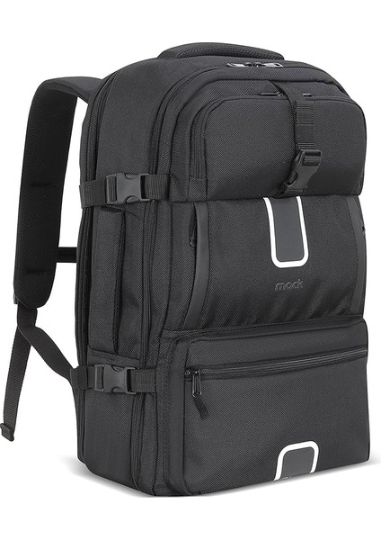 Explor Eco MCE-1205 34L El Bagajı Seyahat Sırt Çantası, 17.3 Inç Laptop Sırt Çantası, Su Geçirmez Kabin Boy Sırt Çantası, Çevre Dostu, Reflektörlü Hafta Sonu Çantası