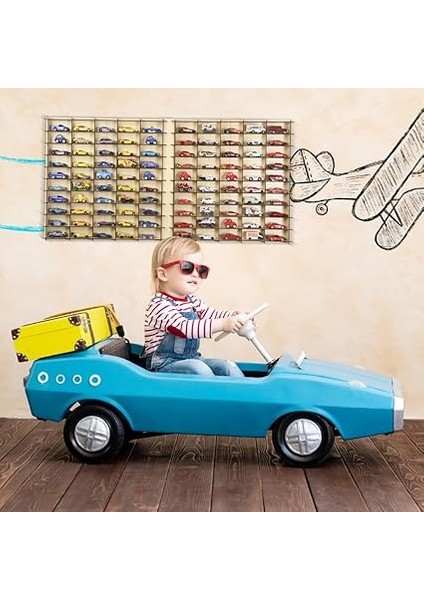 Ölçek Oyuncak Hobi Koleksiyon 100 Araçlık Set Model Oyuncak Araba Rafı-Akçaağaç modelleri