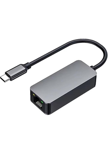 PX-4752 Type C To Gigabit Ethernet, Type C To RJ45 10/100/1000/2500MBPS Gigabit Internet Çevirici, Typec To Ethernet Dönüştürücü Adaptör
