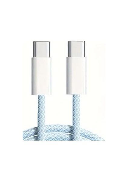60W Iki Ucu Type-C Örgü Kablo, 1 Metre, Hızlı Şarj ve Veri Aktarımı, Dayanıklı ve Uzun Ömürlü Tasarım, Laptop ve Telefon Uyumlu, Beyaz fiyatları