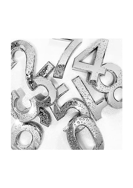 Kapı Numarası Küçük Boy 50 mm 5 cm Numara 8 Rakam Sekiz Sayı Krom Renk Numaralar 1 Adet indirimleri