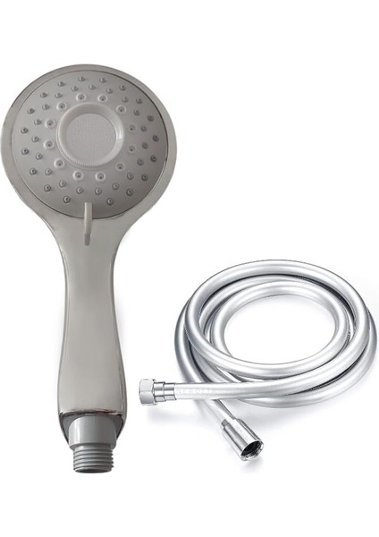 Power Shower Yüksek Basınçlı Duş Seti/ekstra Uzun 150CM Pvc Duş Spiral Hortumu ve 5f Masaj Başlık