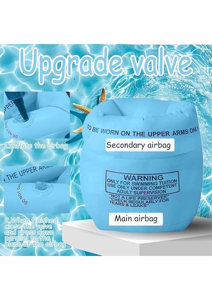 Için Yüzme Kollukları, 1 Yaşından Itibaren – 14 Yaş, 20 – 40 kg Ağırlığında, Çift Hava Yastığı, Yüzme Yardımcısı, Küçük Çocuklar, Yüzme Öğrenmek Için Havuz Kollukları modelleri