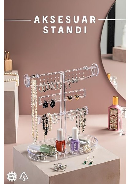 Katlı Polipropilen Takı Düzenleyici Organizer | Modern ve Şık Takı Standı fiyatları