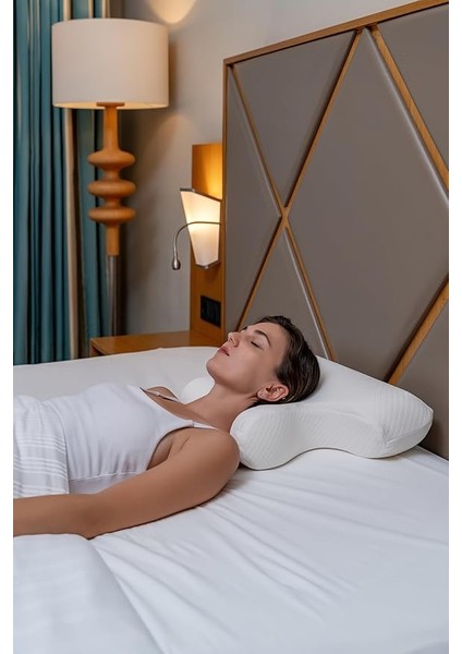 Uyku Apnesine Özel Ergonomik Destek Yastığı, Rahat ve Kesintisiz Uyku,kolay Nefes Alıp Verin fırsatları