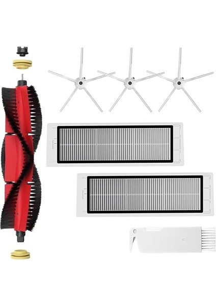 Xiaomi Roborock Elektrikli Süpürge S5 Max S6 Max S6 Pure S6 Maxv S50 S51 S55 S60 S65 S5 S6 Için Yedek Parçalar, Aksesuar Kiti Ana Fırça, Yan Fırça, Hepa Filtre, Temizlik Aleti