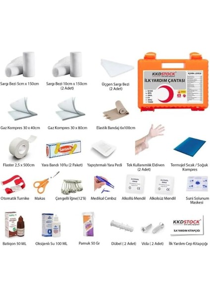 Yardım Çantası, Ecza Dolabı, Iş Yeri Tipi Duvara Monte Ilk Yardım Seti, Acil Müdahale Çantası modelleri